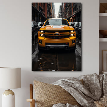 Pickup Truck Transportation Chronicles I - Pickup Truck Canvas Wall Art